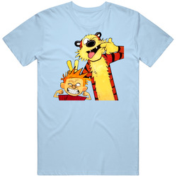 Calvin And Hobbes Funny Faces Cotton Unisex T Shirt