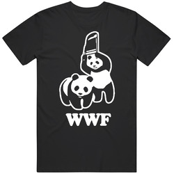 Wwf Wildlife Panda Wrestling Parody Funny Cotton Unisex T Shirt
