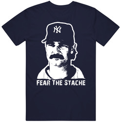 Don Mattingly Fear The Stache Baseball Cotton Unisex T Shirt Don Mattingly Fear The Stache Baseball Cotton Unisex T Shirt