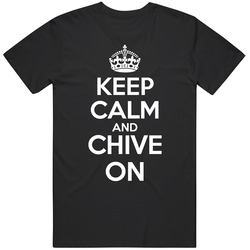 Keep Calm And Chive On Chive Carry On Kcco Black Cotton Unisex T Shirt
