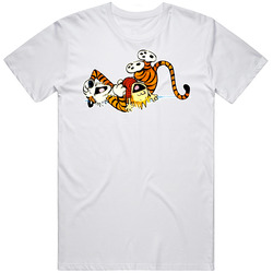 Calvin And Hobbes Laugh Cotton Unisex T Shirt