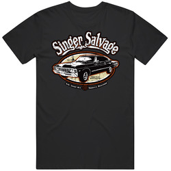 Singer Salvage Yard Car Cotton Unisex T Shirt Singer Salvage Yard Car Cotton Unisex T Shirt