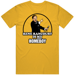 Rene Rancourt Is My Homeboy Boston Anthem Hockey Cotton Unisex T Shirt