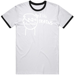 I Like Trains Asdf Movie Pie Flavour Cotton Unisex T Shirt I Like Trains Asdf Movie Pie Flavour Cotton Unisex T Shirt