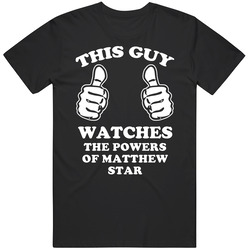 The Powers Of Matthew Star Sci Fi Tv Show Guy Watches Vintage T Shirt