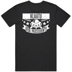 Klaatu For President Star Wars Character Parody Vintage T Shirt