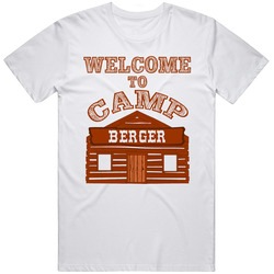 Berger Welcome To Camp Last Name Family Camping Trip Vintage T Shirt