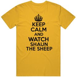 Keep Calm Watch Shaun The Sheep Sci Fi Cult Tv Show Vintage T Shirt