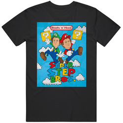 Boats And Hoes Step Brothers Movie Super Mario Parody Vintage T Shirt