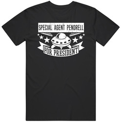 Special Agent Pendrell For President X Files Character Parody Vintage T Shirt