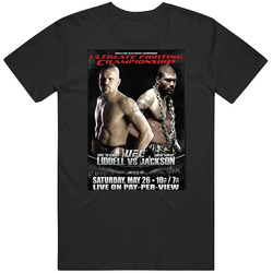 Chuck Liddell Vs Rampage Jackson Mma Fighter Fan Vintage T Shirt