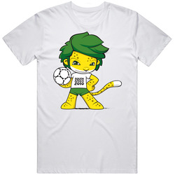 Zakumi South Africa 2010 World Cup Mascot Fan Cotton Unisex T Shirt