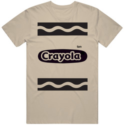 Crayola Tan Crayon Halloween Costume Cute Funny Cotton Unisex T Shirt