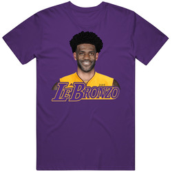 Lebronzo Los Angeles Basketball Funny Face Mash Cotton Unisex T Shirt