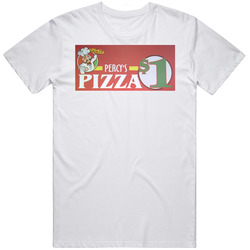 Percy's Pizza Pizza Restaurant Foodie Tour Brand Logo Fan Cotton Unisex T Shirt