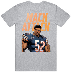 Khalil Mack Attack Chicago Football Cartoon Cotton Unisex T Shirt
