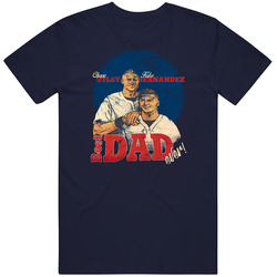 Best Dad Ever Chase Utley Enrique Hernandez Father Son Dynamic Baseball Cotton Unisex T Shirt