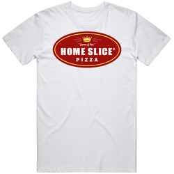 Home Slice Pizza Restaurant Foodie Tour Brand Logo Fan Cotton Unisex T Shirt