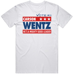 Vote Carson Wentz Philadelphia Quarterback For President Football Fan Cotton Unisex T Shirt
