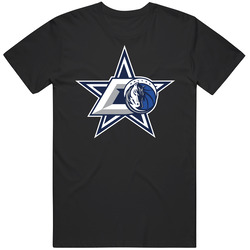 Dallas Texas Pro Sports Teams Logo Mashup City Pride Fan Cotton Unisex T Shirt