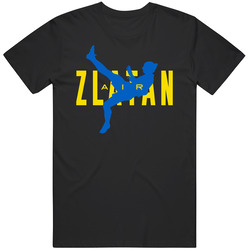 Air Zlatan Ibrahimovic Bicycle Kick Sweden Soccer Football Team Euro League Cup Cotton Unisex T Shirt
