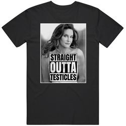 Straight Outta Testicles Bruce Caitlyn Jenner Funny I Am Cait Fan Cotton Unisex T Shirt