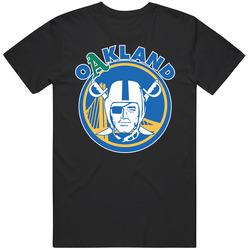 Oakland Pro Sports Teams Logo Mashup City Pride Fan Cotton Unisex T Shirt Oakland Pro Sports Teams Logo Mashup City Pride Fan Cotton Unisex T Shirt