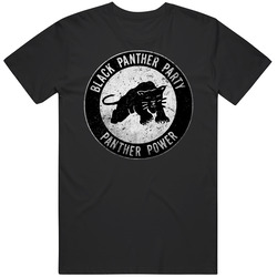 Black Panther Party History Power Pride Grunge Worn Look Retro Takeoff T Shirt