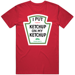 I Put Ketchup On My Ketchup Derek Watt Ketchup King Los Angeles C Football Fan Takeoff T Shirt