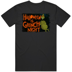 Halloween Is Grinch Night Scary Movie Halloween Cotton Unisex T Shirt