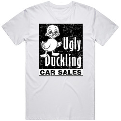 Ugly Duckling Car Sales Auto Automobile Car Truck Motorcycle Parts Cool Distressed Style Brand Logo Emblem Cotton Unisex T Shirt