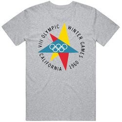 Squaw Valley California Winter Olympics 1960 Retro Logo Sport Fan Cotton Unisex T Shirt