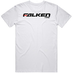 Falken Tire Automobile Car Truck Motorcycle Auto Parts Cool Distressed Style Brand Logo Emblem Black Font Cotton Unisex T Shirt