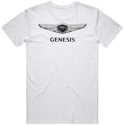 Hyundai Genesis Automobile Car Truck Motorcycle Auto Parts Cool Distressed Style Brand Logo Emblem Cotton Unisex T Shirt