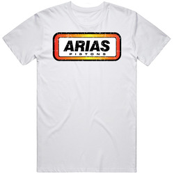 Arias Pistons Automobile Car Parts Cool Distressed Style Brand Logo Emblem Cotton Unisex T Shirt