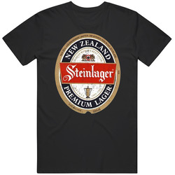 Steinlager Premium Lager New Zealand All Blacks Supporter Retro Label Cotton Unisex T Shirt