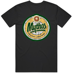 Mythos Logo Popular Beer Lagar Alcohol Beverage Drink Fan Gift Cotton Unisex T Shirt