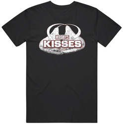 Hersheys Kisses Logo Chocolate Sweet Distressed Cotton Unisex T Shirt