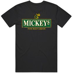 Mickeys Logo Popular Alcohol Liquor Malt Drink Fan Gift Cotton Unisex T Shirt