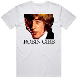 Robin Gibb Uk England Music Legend Bee Gees Pop Cool Vintage T Shirt