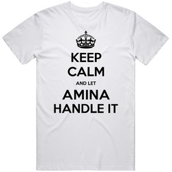 Keep Calm And Let Amina Handle It Vintage T Shirt
