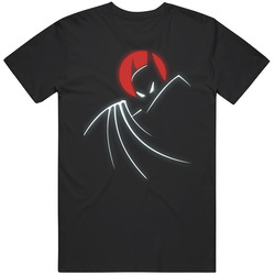 Batman Animated Series Silhouette Vintage T Shirt Batman Animated Series Silhouette Vintage T Shirt