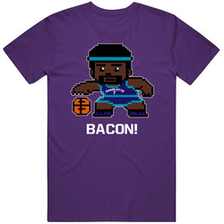 Dwayne Bacon Tecmo Player Charlotte Basketball Fan Vintage T Shirt
