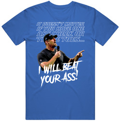 I Will Beat Your Ass Dan Campbell Vintage T Shirt