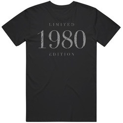 Limited Edition 1980 Birth Year Vintage T Shirt
