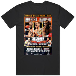 Boxings Biggest Night Ever Hopkins Rahman Joppy Ruiz Mayorga Spinks Judah Garcia Boxing Vintage T Shirt