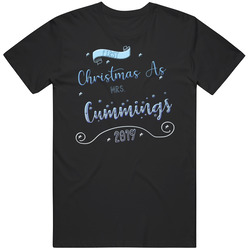 First Christmas As Mrs Cummings 2019 Holiday Vintage T Shirt