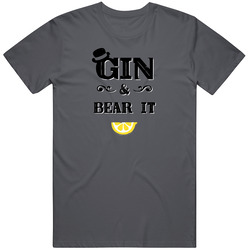 Gin And Beer Logo Poster Cool Party Booze Vintage T Shirt
