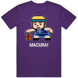 J P Macura Tecmo Player Charlotte Basketball Fan Vintage T Shirt