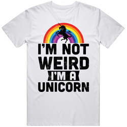 I'm Not Weird I'm A Unicorn Worn Look Vintage T Shirt